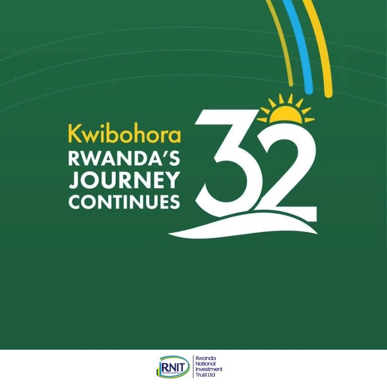 rnit_Rwanda's tweet photo. Liberation laid the foundation for a stronger Rwanda. This #Kwibohora32 RNIT honours the heroes whose sacrifice made our nation’s progress possible and remains committed to helping every Rwandan build a secure financial future through saving and investment. 
Happy Liberation Day! https://t.co/jAsjMRZgQ5
