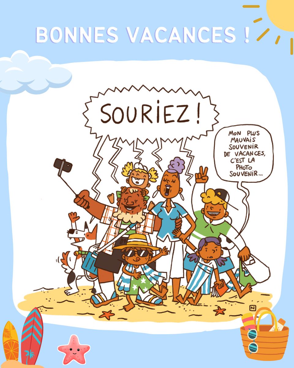 editions_didier's tweet photo. 🏖️ Nous vous souhaitons de très belles vacances, pleines de bons souvenirs ! 📸🧳✈️⛰️🏝️🚗🗺️
Et pour ceux·celles qui profitent de l’été pour donner des cours de FLE : de belles séances d’apprentissage et d’échanges linguistiques 🏫😎
Illustration : © Nicolas Journoud
#profdefle https://t.co/CjBN6s9yKi
