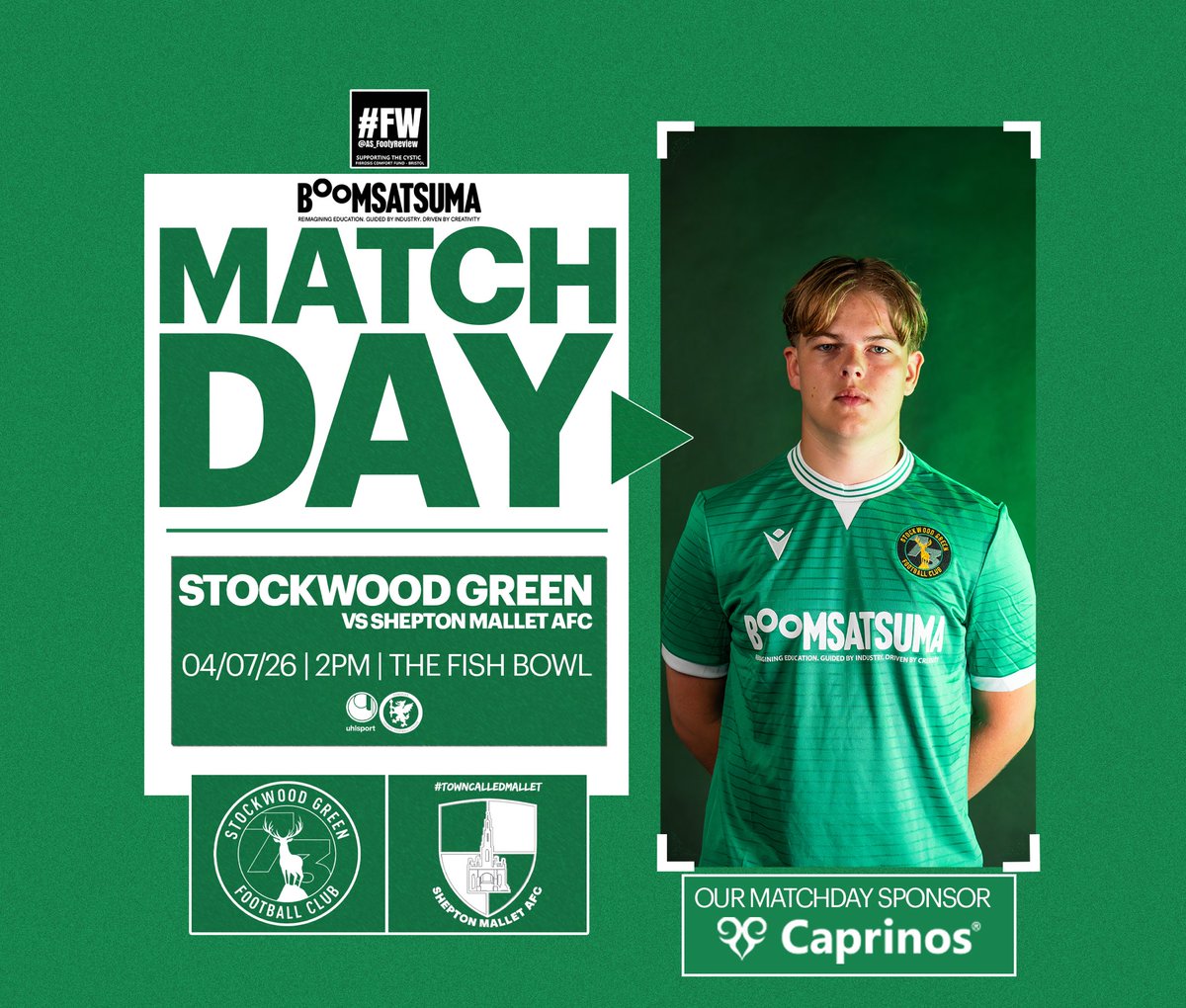 StockwoodGreen's tweet photo. #SGFC are back in action as we welcome Western League Prem outfit @Mallet_AFC to The Fish Bowl in the first pre-season game of 2026/27. ๐
๐ขโช๏ธ https://t.co/EZpmuU3O9K