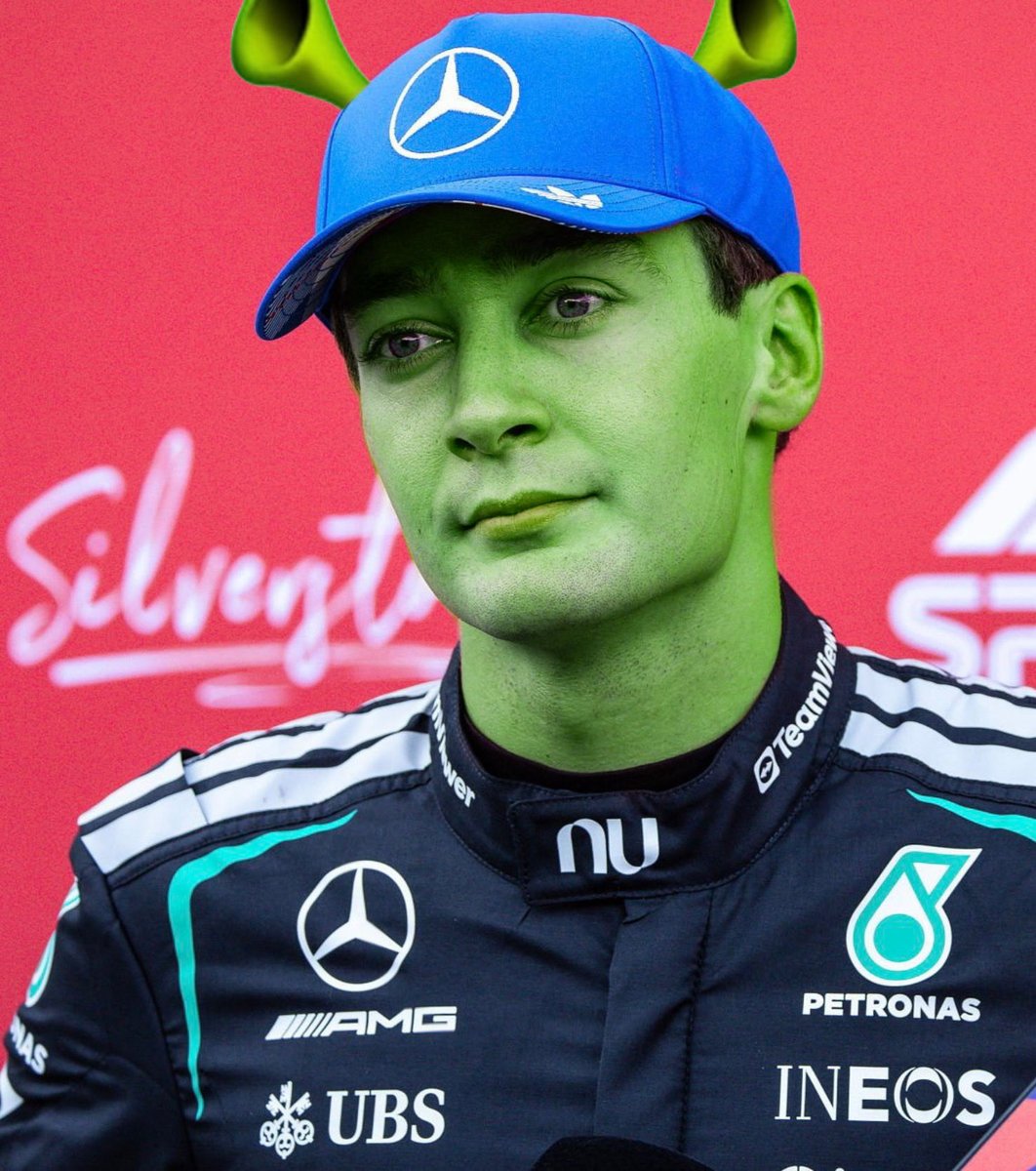 kiiluren's tweet photo. how George’s interviews look anytime he’s suffering in races 😔 https://t.co/7oZFw6jFtS