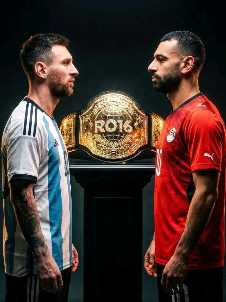 Afomzy_Empire's tweet photo. 🚨🍿 CLASH OF TITANS!
𝐀𝐑𝐆𝐄𝐍𝐓𝐈𝐍𝐀 🆚 𝐄𝐆𝐘𝐏𝐓
𝐋𝐄𝐎 𝐌𝐄𝐒𝐒𝐈 🆚 𝐌𝐎 𝐒𝐀𝐋𝐀𝐇
This Round of 16 is going to be absolute 🔥! Two football legends, two proud nations — who’s walking out with the victory? 
Your call: Who’s qualifying for the Quarterfinals? https://t.co/m7YufOSREm