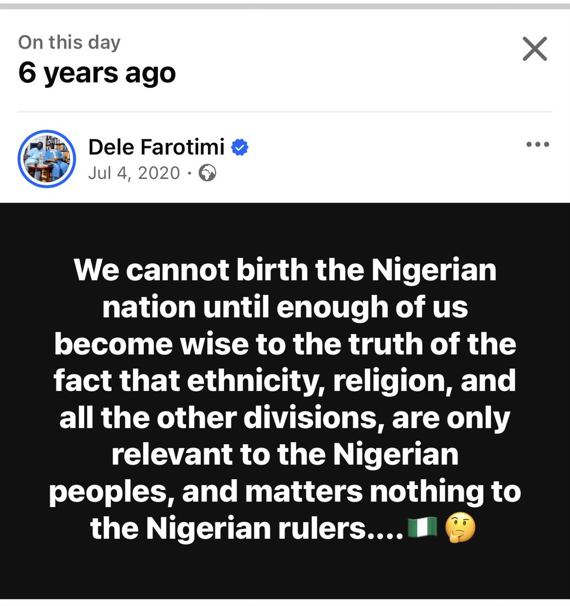 DeleFarotimi's tweet photo. We are ruled by Beasts Of No Nation, criminals that are united in pursuit of their common goal of impoverishing their victims, but the victims are blind to the commonalities of their miseries..🇳🇬🥵 https://t.co/E7ezzDQUx0