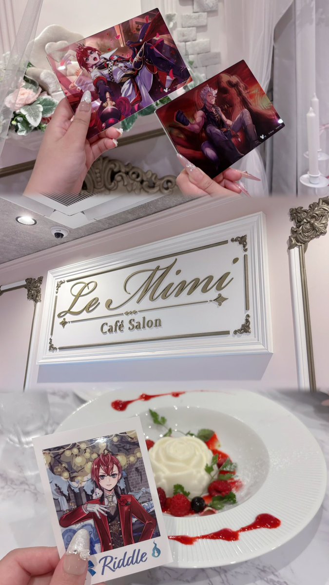r_2e26's tweet photo. 📍Café Salon Le Mim

リドルくんにぴったりな薔薇のケーキ🌹♡
池袋に新しくオープンしたお店で店内にフォトスポットもあってかわいかった🎀 https://t.co/6nctv9UjDj