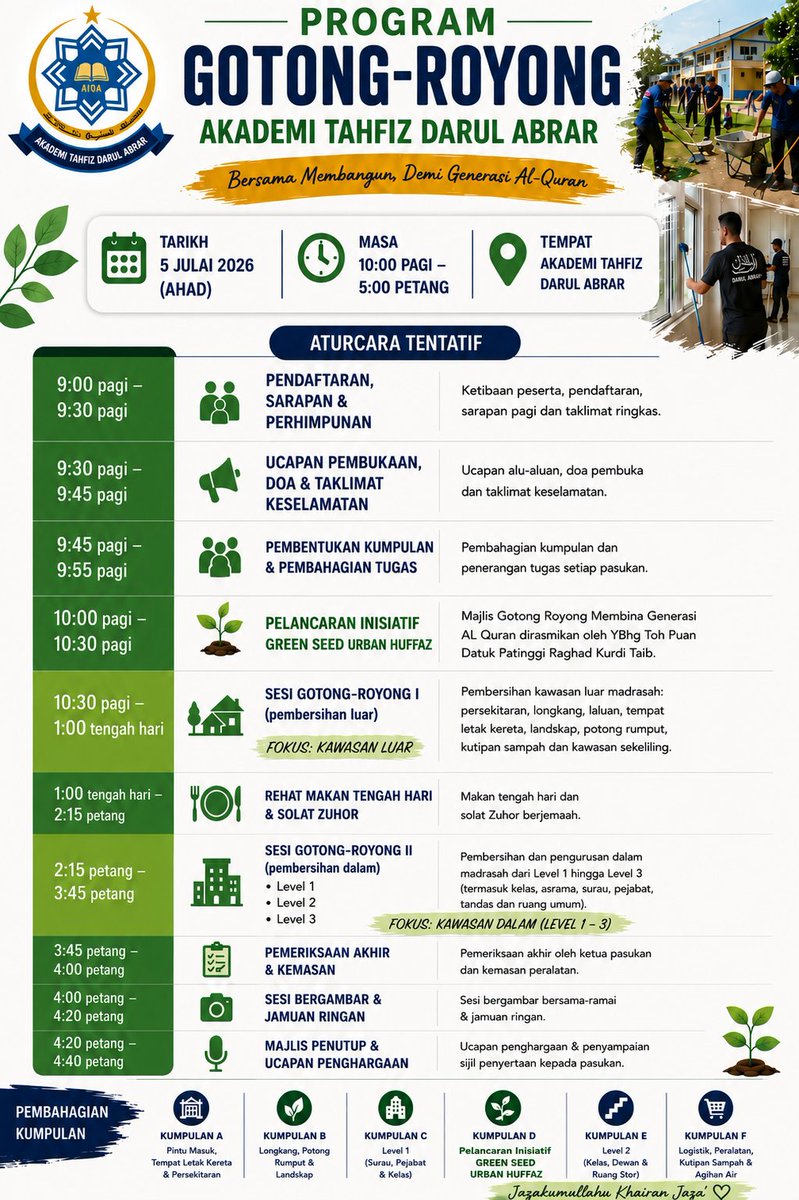 Marchfoward's tweet photo. Kepada yang free esok boleh join saya dan rakan rakan untuk bersihkan Madrasah Darul Abrar di Taman Halimaton KL

Boleh komen di bawah dan saya akan DM untuk tujuan pendaftaran https://t.co/IOst03tuZc
