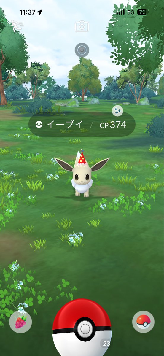 Maginyannel's tweet photo. 舞台の休憩時間
1日に3種類も色違いを手取り出来たのは初めて😊

明日誕生日🎂だからかな

#ポケモンGO 
#PokémonGO  
#色違いポケモン 
#イーブイ 
#キャタピー 
#メッソン https://t.co/SbenT8fycA