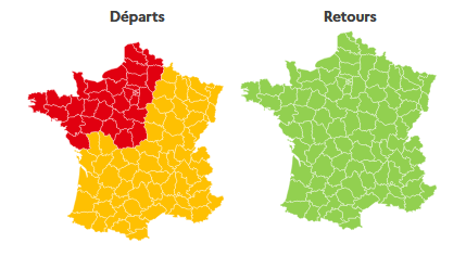 Image de Préfet des Hauts-de-Seine - 🚘Premier week-end de départ en vacances : circulation chargée en vue !  Bison Futé voit🔴 dans le s