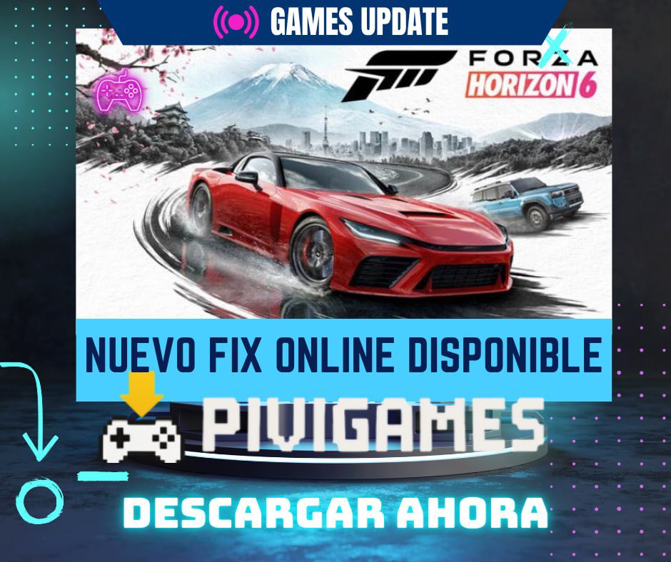 PivigamesTeam's tweet photo. Nuevo FIX ONLINE para FORZA HORIZON 6 Update v 375.327 ya disponible https://t.co/gIMLx57jaX