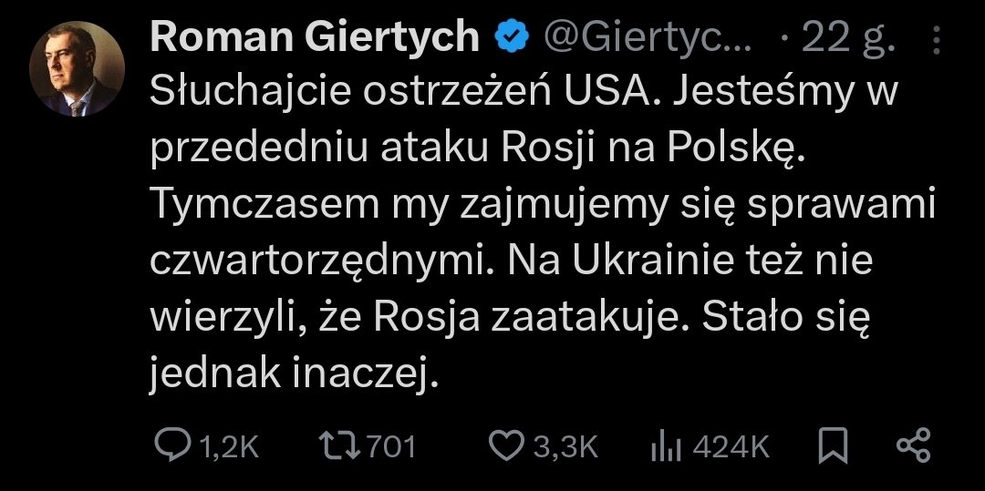 Lisowczyk2's tweet photo. @GiertychRoman Przed chwilą napisał pan: https://t.co/xVMvkJ5oBh