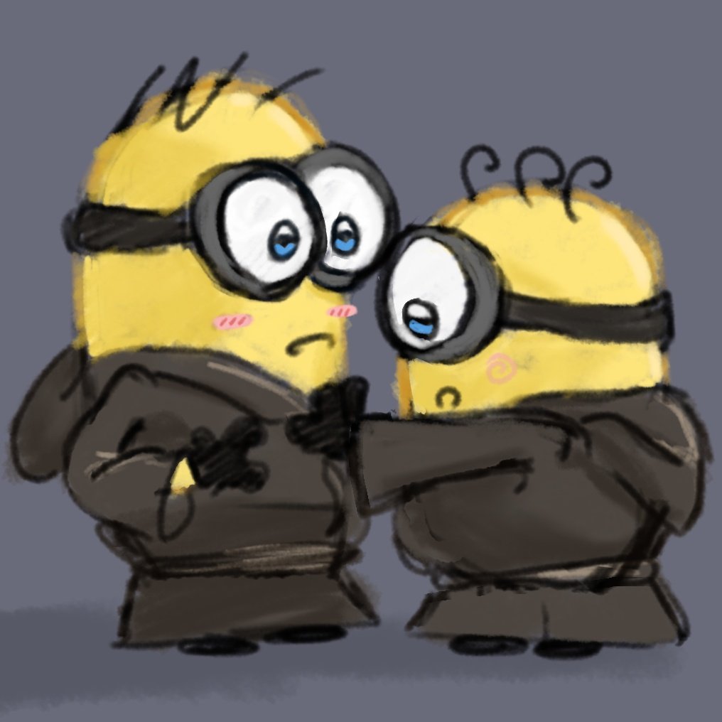 lilytoots's tweet photo. screencap redraw as practice cuz wtf does this mean guys #minions #minionsandmonsters https://t.co/AVjCC5NGez