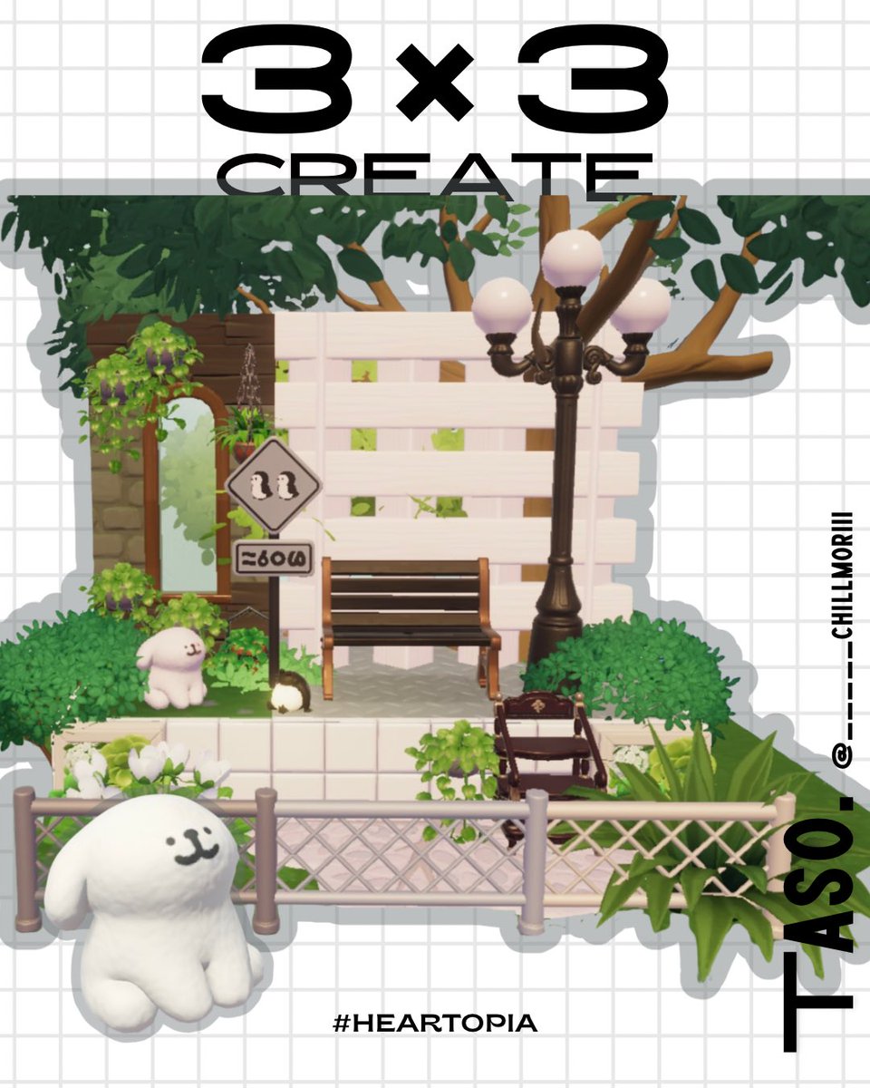 ___chillmoriii's tweet photo. ᝰ
　　🪜｜#33CREATE 

　　🟤🟢🟡 / ⚪️🟢⚫️
　　𝘛𝘪𝘬𝘵𝘰𝘬でお見かけした柱×壁装飾🌳

　　ﾀｿ𝟥×𝟥には必ずどこかに
　　ﾓﾙﾁｰかﾚﾄﾘﾊﾞｰがいてるよ🐾˒˒
　　
　　作り方はまもなく𝘵𝘪𝘬𝘵𝘰𝘬 ﾆ - - ✈
　　____________________________
　　#ﾊｰﾄﾋﾟｱ #33ｸﾘｴｲﾄ #HEARTOPIA https://t.co/bpwA8Krg9D