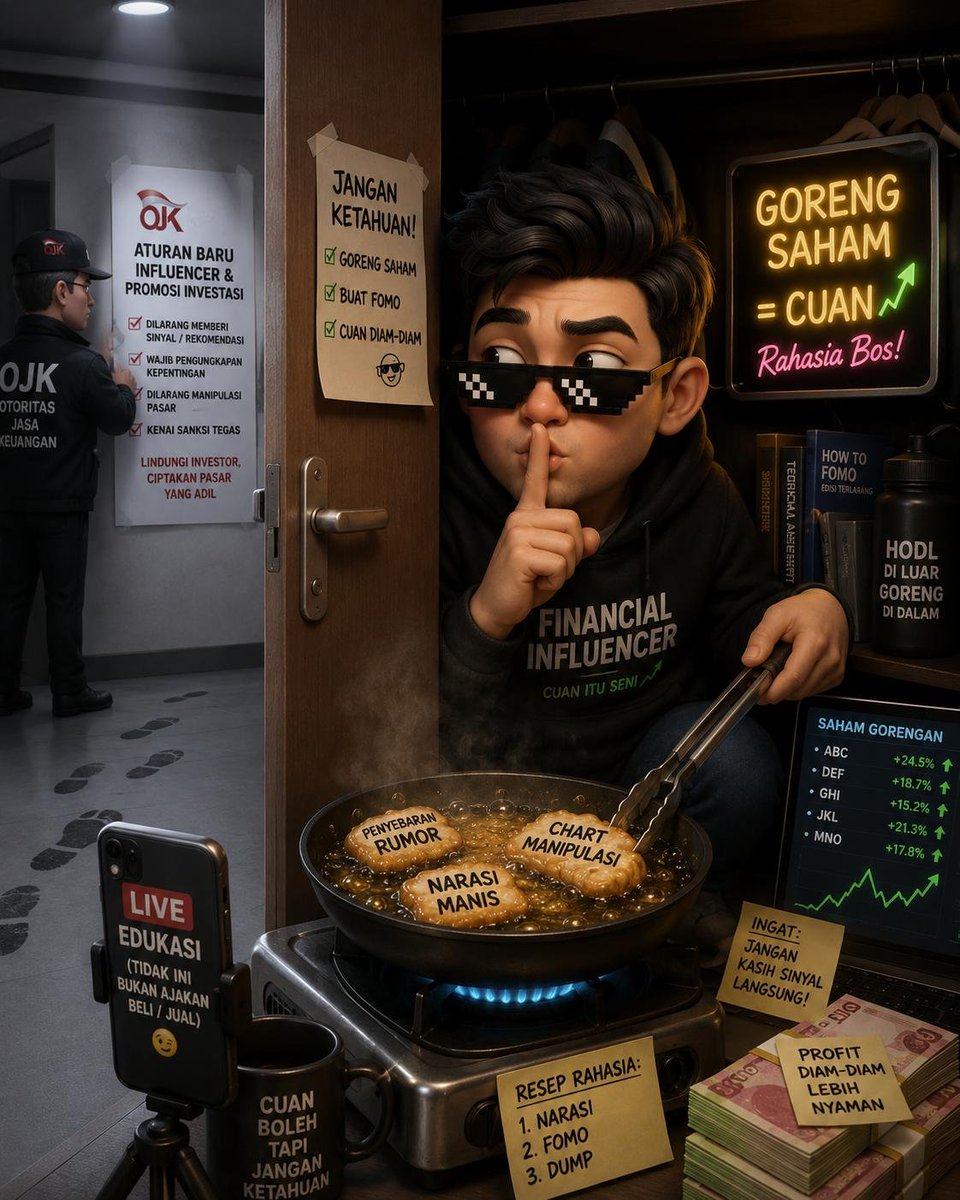 davidantoniosr's tweet photo. Hahha mana nih yang suka gembar gembor goreng saham. Aturan baru OJK bikin pada ngumpet ? #sabtu #malamminggu https://t.co/ZmIawXfeCr