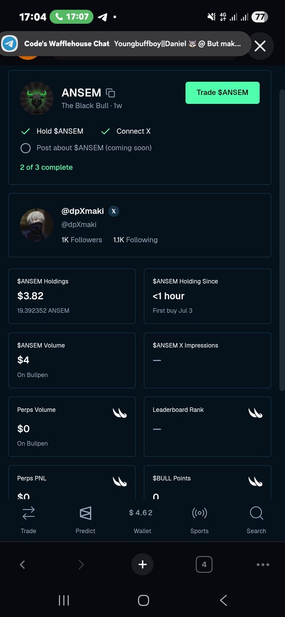 dpXmaki's tweet photo. another day of pumping my bags with $ANSEM 

thank you @blknoiz06 for reviving the trenches  

let's go on to flip pumpfun https://t.co/LctRCbjiml