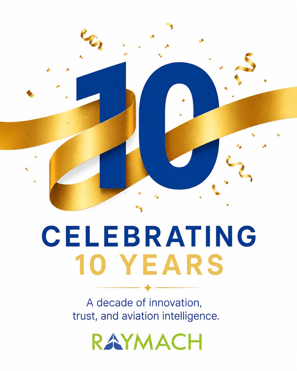 RaymachTech's tweet photo. 10 years of RayMach.

A decade built on belief, resilience, learning, and the trust of every customer, partner, colleague, mentor, and well-wisher who shaped our journey.

The journey continues — with purpose, innovation, and a clear focus on the future of aviation.

#RayMach https://t.co/E7MvMBxqkH