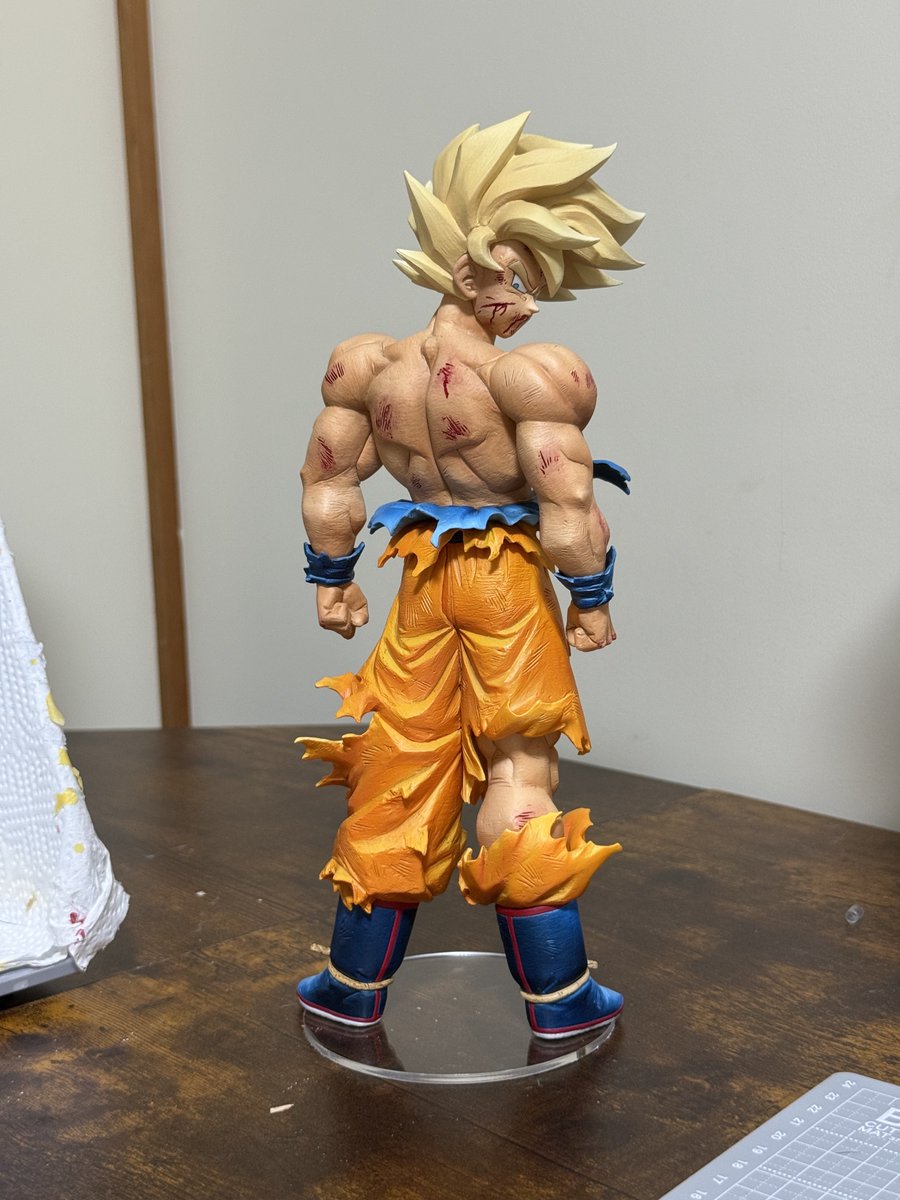 HANPEN082's tweet photo. リペイント 22
振り向き悟空塗りました✨️

眉毛を原作っぽく改修しました！
原作カラーっぽく塗ってみました！
上半期No.１かもしれません
とてもかっこよく仕上がって満足です

欲しい方いらっしゃればDMまでよろしくお願いします🙇‍♂️ https://t.co/cSSYWsdFnz