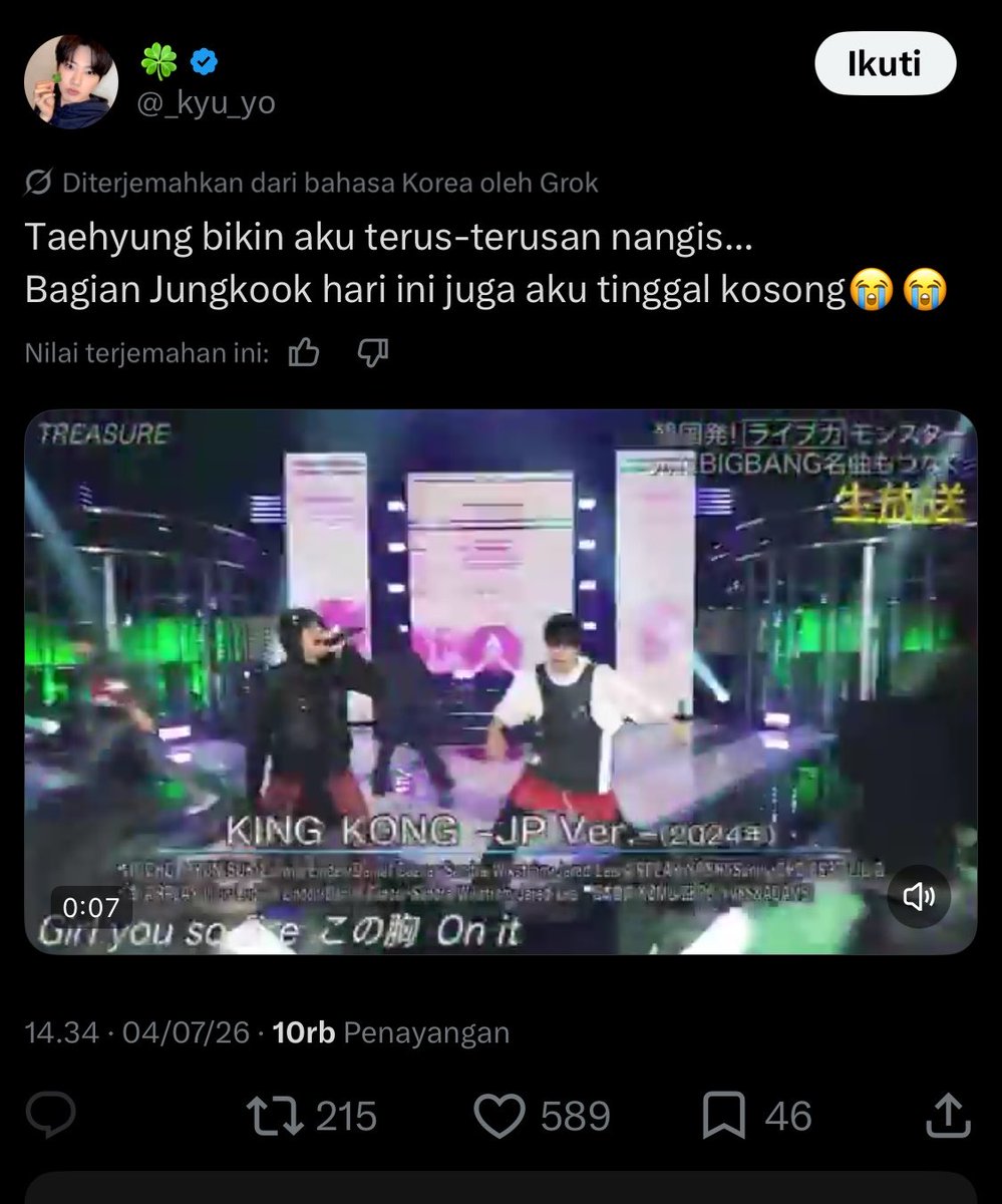 hwanibee_'s tweet photo. Syokk liat autotranslatenya 😭 https://t.co/czzJhBYnRl