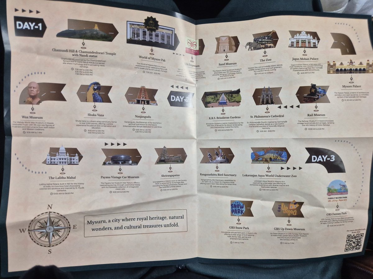 Archith256's tweet photo. I got a mysuru tour guide which an apparent kannadigga couldnt get me. 
@folkfreak05. Maybe he cant steal from his ppl. Anyways will visit this good place once again to see everything. https://t.co/ZuoFkT0W5i