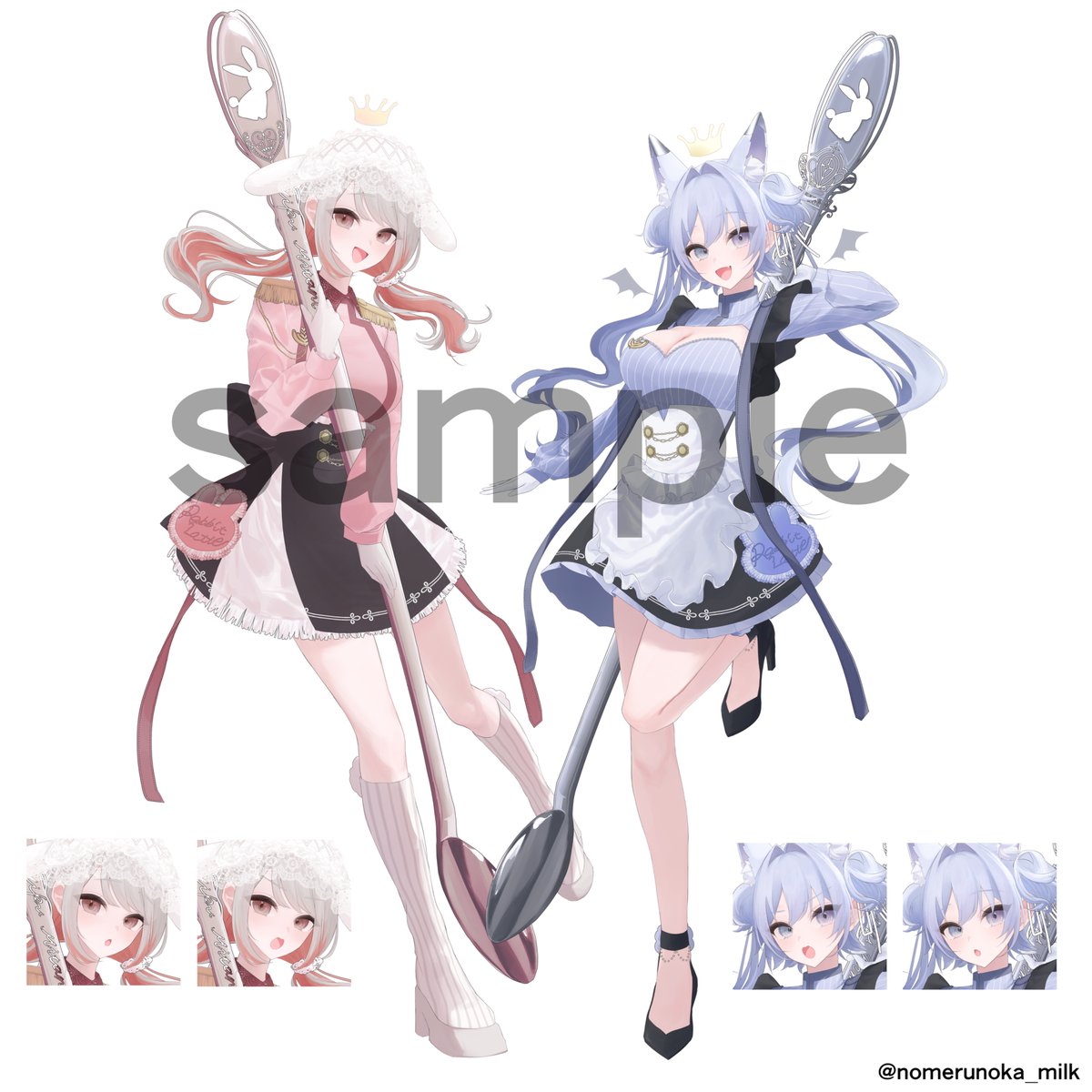 こちらイラストを担当いたしました！🐰 お二人の共通点のうさぎと、私