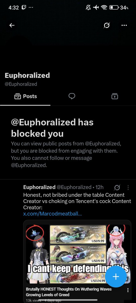 KoniGaming1's tweet photo. *DUM* *DUM**DUM*

Another one bites the dust🥳 and euphoralized got called out again and he blocked me immediately🤣🤣

Game over @Euphoralized😭 https://t.co/BqYKNOXWiF