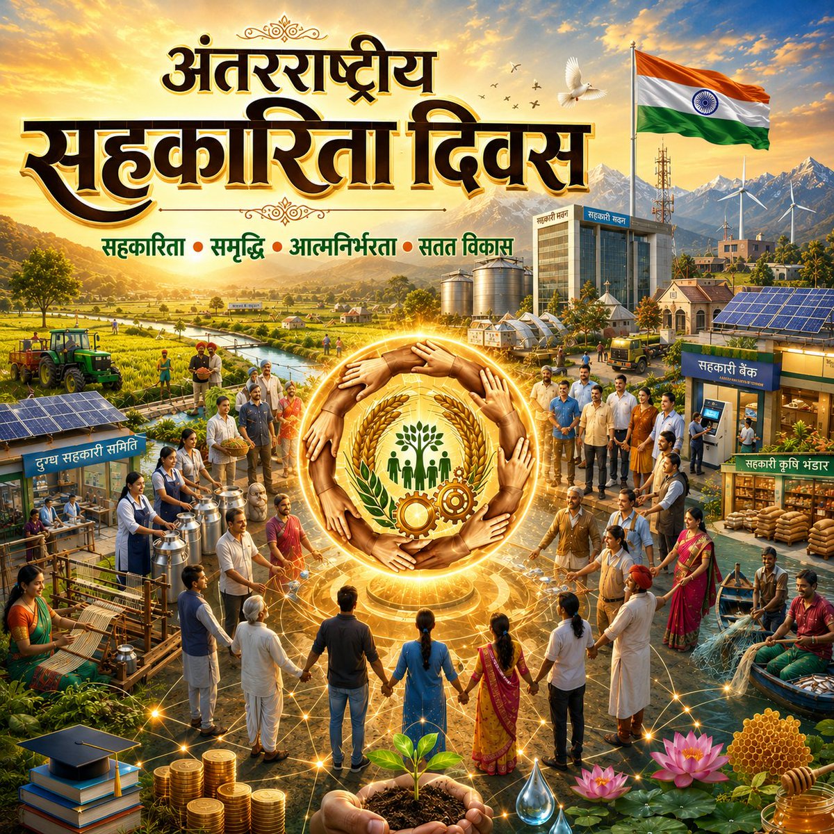 Pankaj07singh's tweet photo. अंतरराष्ट्रीय सहकारिता दिवस की हार्दिक शुभकामनाएँ।

जब व्यक्ति, समाज और संस्थाएँ मिलकर आगे बढ़��े हैं, तभी आत्मनिर्भर, समृद्ध और विकसित राष्ट्र का निर्माण होता है।

#अंतरराष्ट्रीय_सहकारिता_दिवस #InternationalCooperativesDay #Cooperatives #सहकारिता #सहकार_से_समृद्धि https://t.co/3G3eAG63Ts