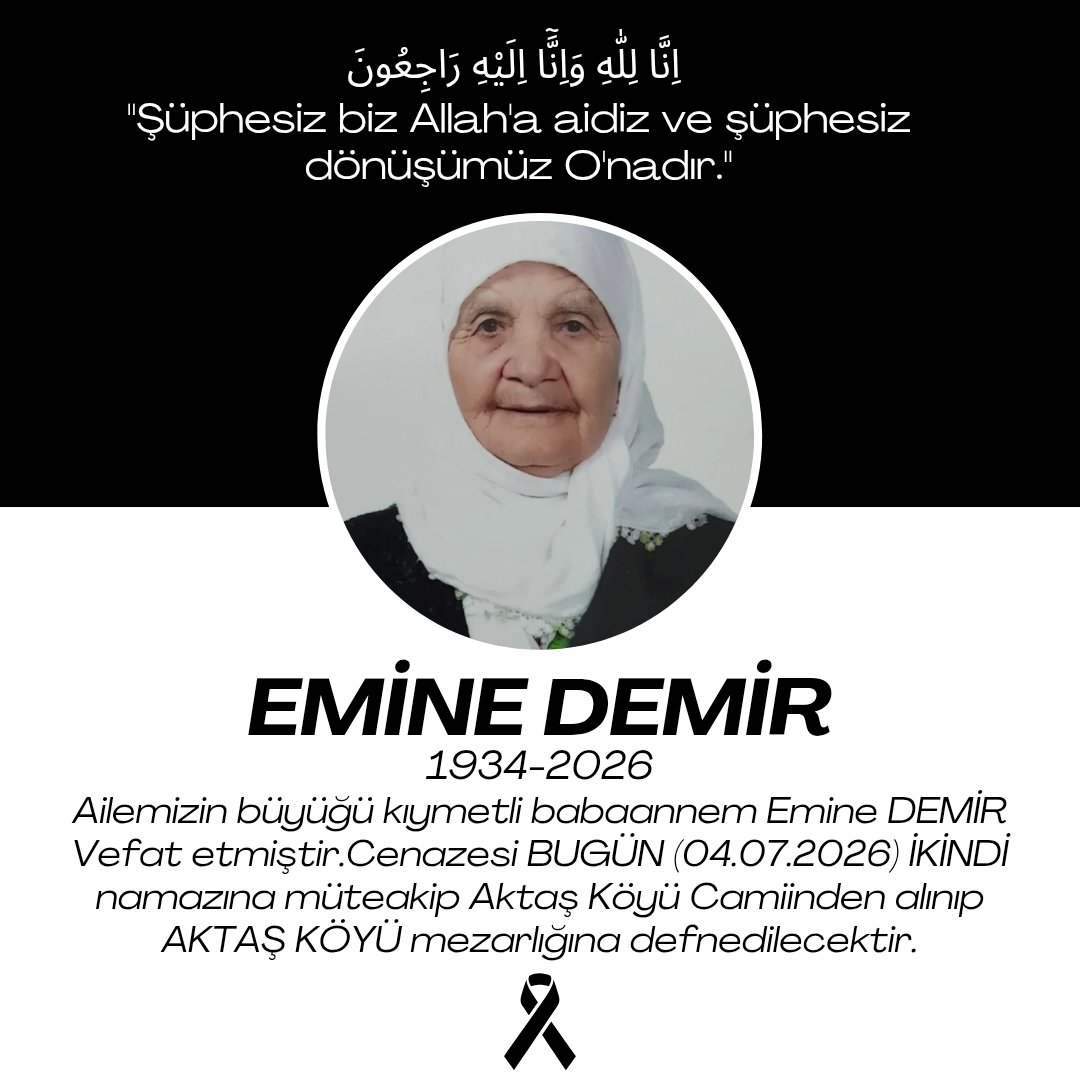 emredemir64's tweet photo. Inna lillahi ve Inna ileyhi raciun https://t.co/FlTQbXXA5m