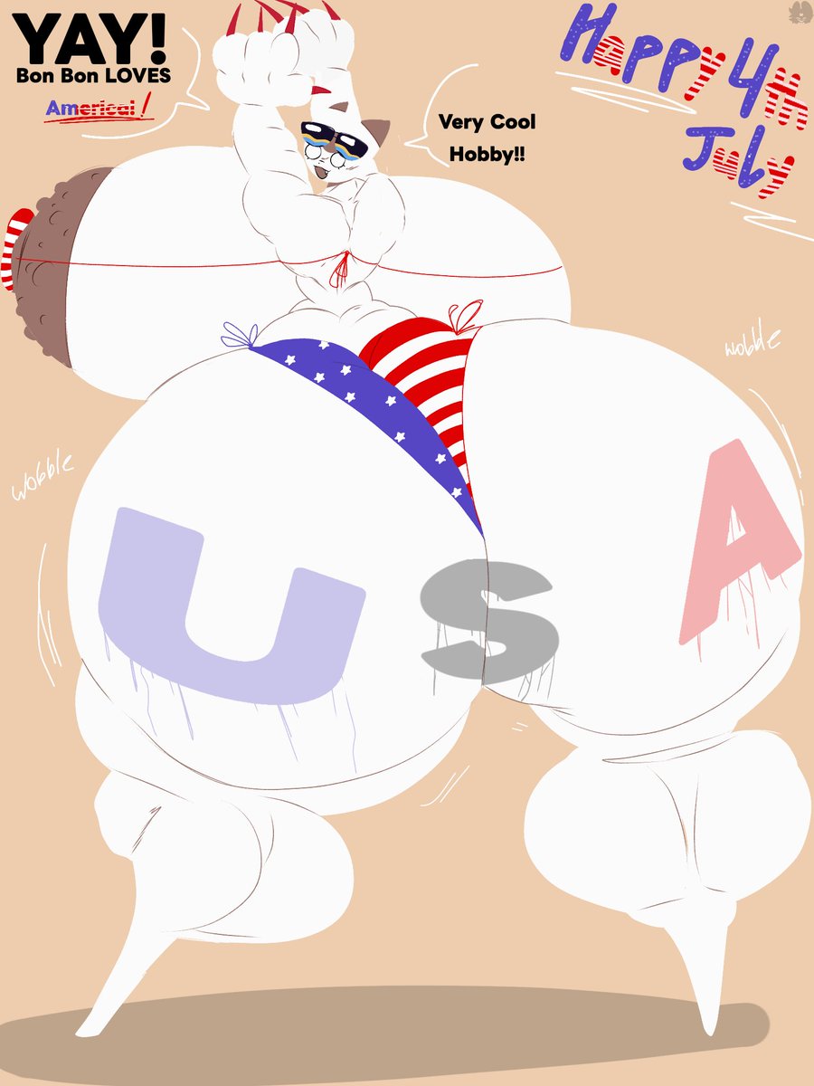 _Lattemon_'s tweet photo. [NSFW] - HAPPY 4TH JULY 🦅🦅🦅🦅🦅🦅🦅🦅🦅🦅

Ft. Bon Bon with her AMERICAN buns ~ https://t.co/BJ19qQVILi