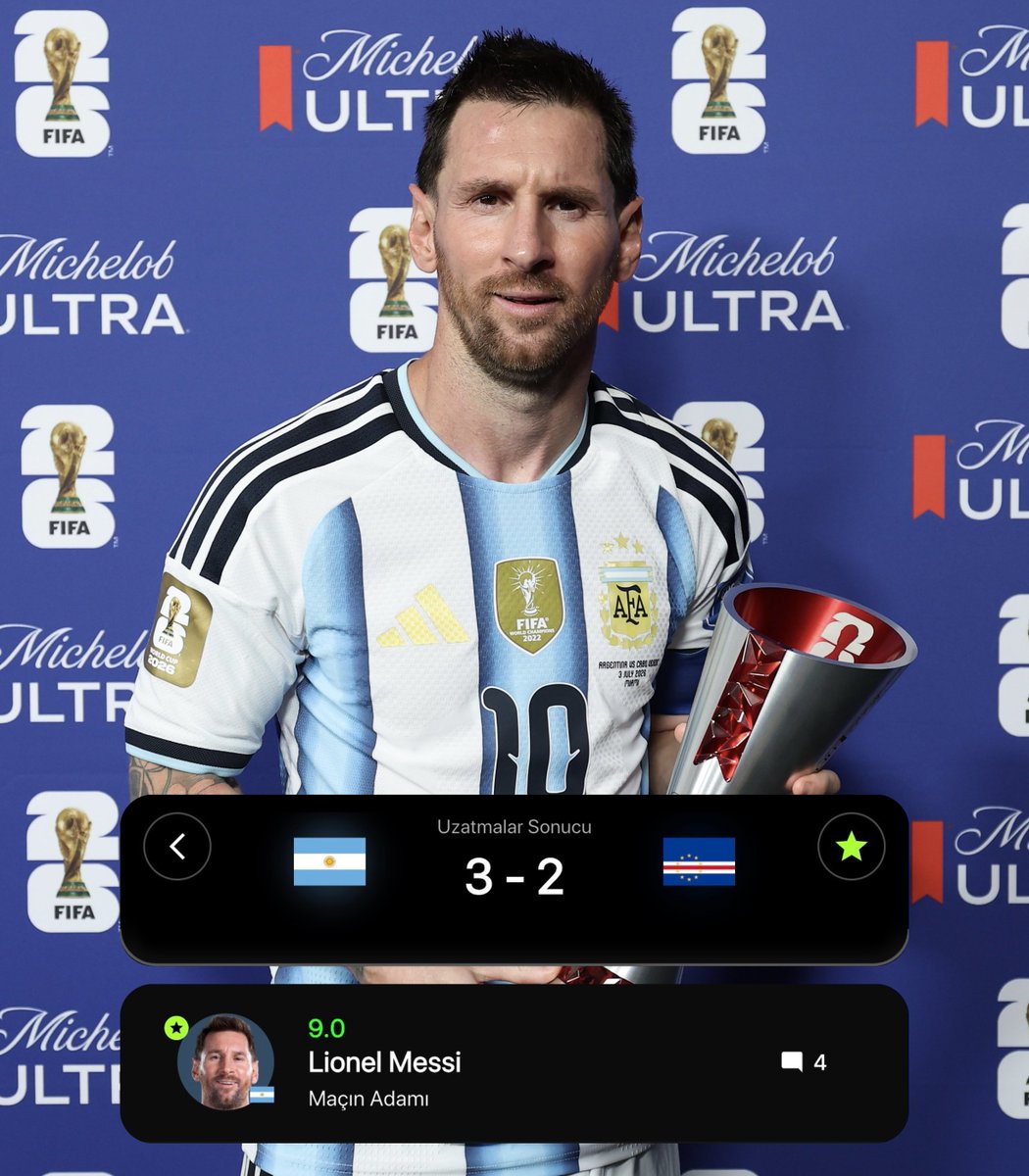 SoloscoreApp's tweet photo. Yine beklenenden fazlasını verdiler 🇨🇻

Ama Arjantin hata yapmadı 🇦🇷 https://t.co/jCAU3jcpdl