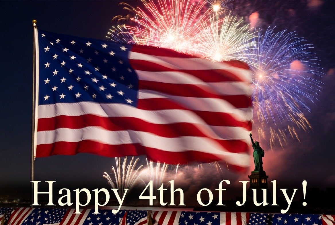 sdhar9053's tweet photo. 🇺🇸 Happy 4th of July!

Wishing my American friends, family, clients, colleagues, and everyone in my LinkedIn network a joyful, safe, and memorable Independence Day.

Happy Independence Day! 🇺🇸 https://t.co/abgSPGmlZ0