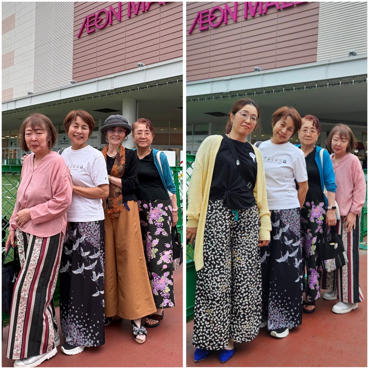 nwP3nokcvwkWsKy's tweet photo. それぞれ、お気に入りの
和柄ワイドパンツで
ルクルへお出掛け！！
気軽に大人コーデを楽しめてます❤️

#日本きもの
#仕立屋甚五郎
#簡単に着れる浴衣
#大人コーデ
#福岡ショッピング https://t.co/G8XtZDoGrH
