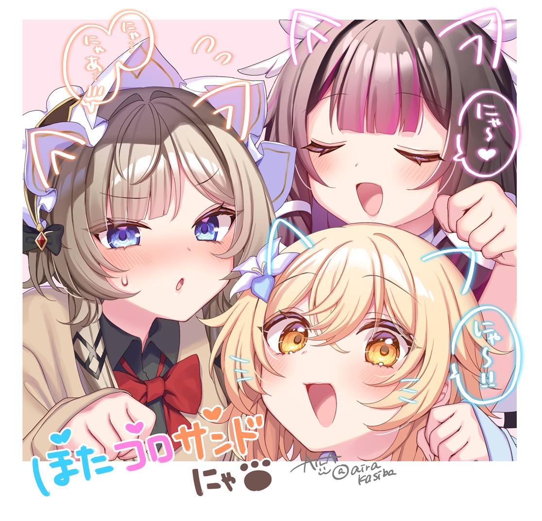 airakasiba's tweet photo. むぎゅっとほたコロサンドにゃ🐾
 #GenshinImpact https://t.co/4xOiOUF7pc