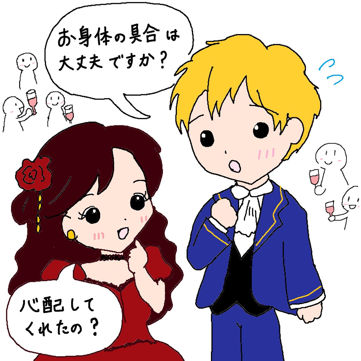 arakyo_official's tweet photo. 🌹4コマでわかる オペラ『椿姫』①

パリで人気者のヴィオレッタ。 
ある日の華やかなパーティーで、 ひとりの青年・アルフレードと出会います。

「ずっと…あなたが好きでした！」

突然の告白にヴィオレッタは…！？🤭

🎵今回の名曲：『乾杯の歌（Libiamo!）』🌹

#荒川区民オペラ
#椿姫 https://t.co/C2zQnSVAjQ