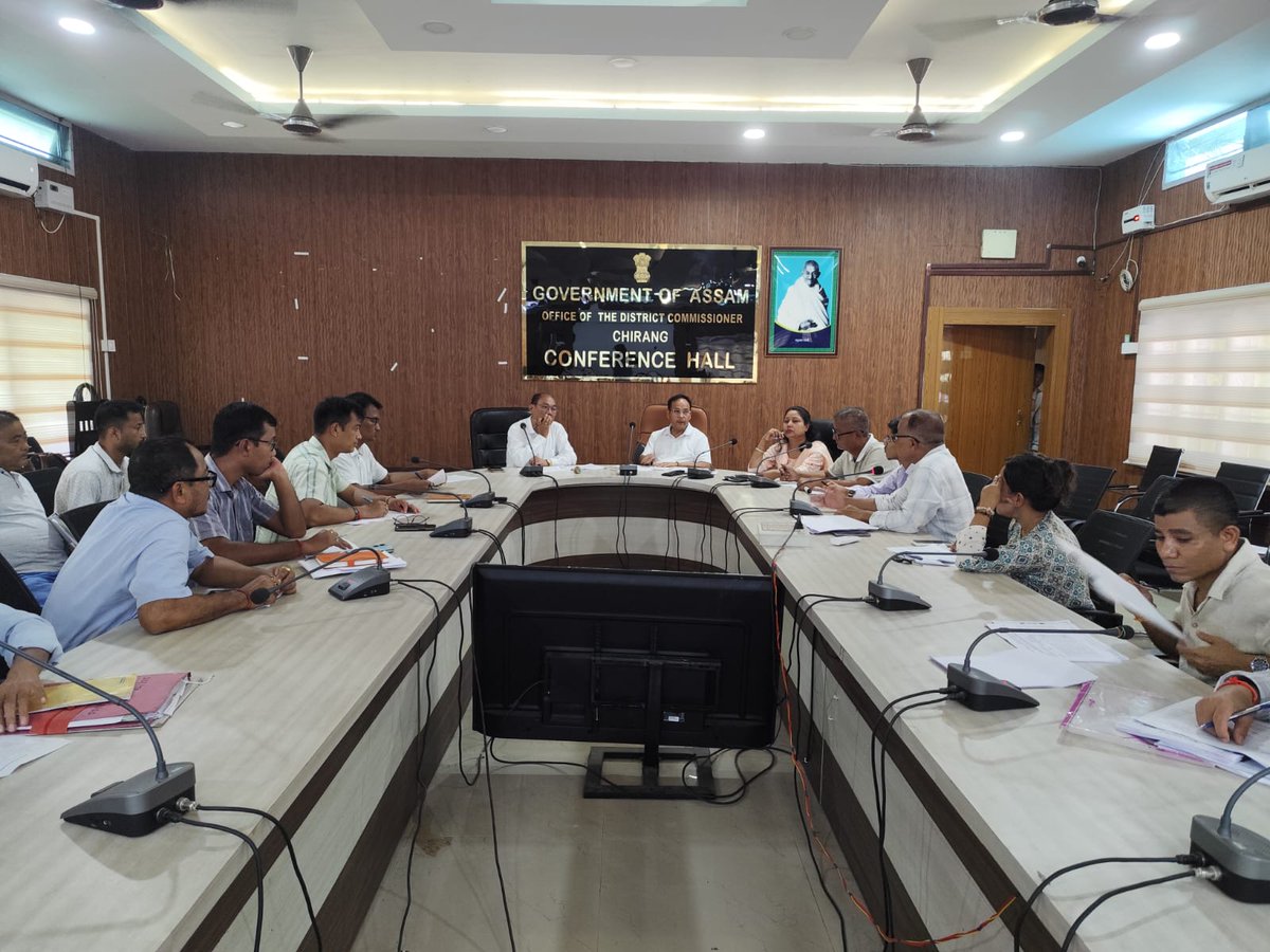 ChirangDc's tweet photo. Rajya Sabha MP Shri Rwngwra Narzary chaired a review meeting on MPLADS-RS implementation at Chirang District Commissioner's Office, emphasizing timely completion and effective fund utilization. https://t.co/swKlYTcYTX