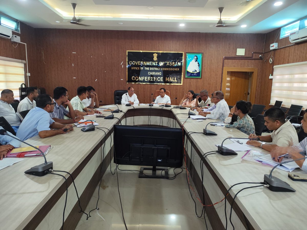 ChirangDc's tweet photo. Rajya Sabha MP Shri Rwngwra Narzary chaired a review meeting on MPLADS-RS implementation at Chirang District Commissioner's Office, emphasizing timely completion and effective fund utilization. https://t.co/swKlYTcYTX
