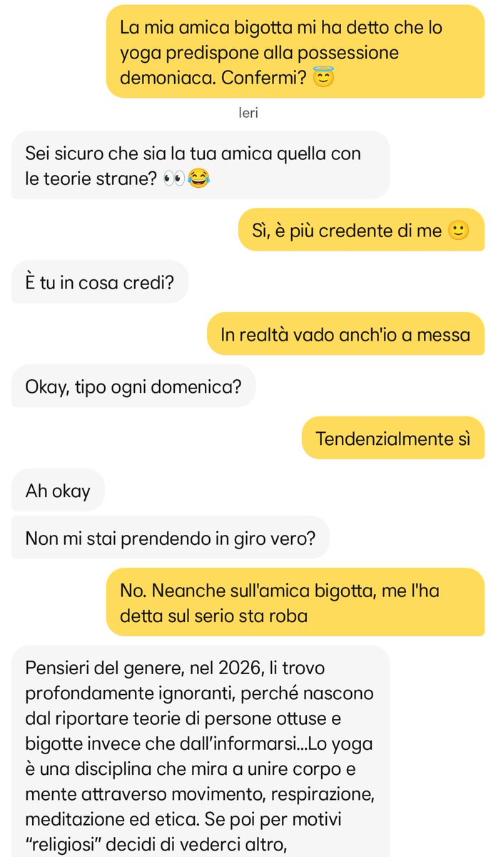 focaprotonica's tweet photo. Lo yoga porta alla possessione demoniaca, ma Cumcy indemoniata non lo sa 😇 @just_a_trad https://t.co/yBdzFaCZxy