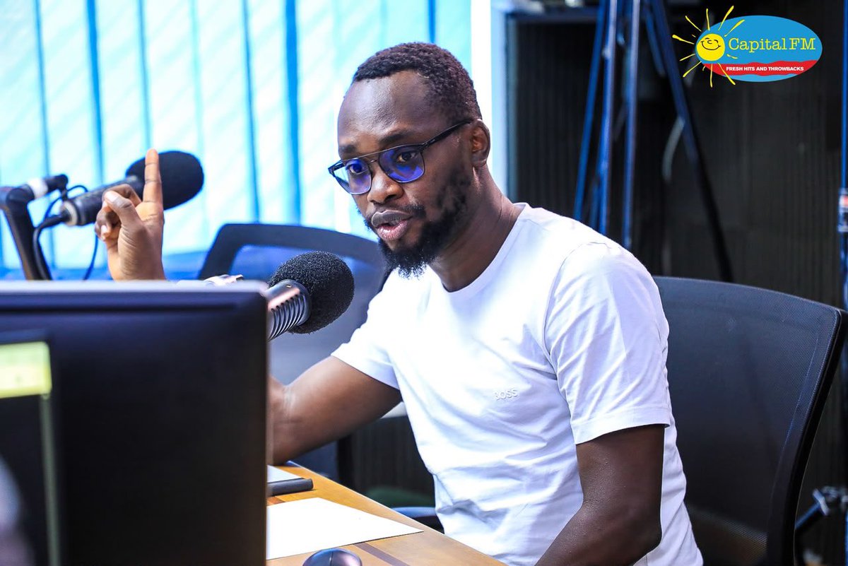 CapitalFMUganda's tweet photo. .@GodwinTOKO: The government has better means to investigate than @AgoraCFR does. I’m sure the government has information.  

We didn’t invent the wheel. We use information that the government also has access to. Whistleblowers also contribute. 

#TheCapitalGang #NBSUpdates https://t.co/Q4r6aLOSqP