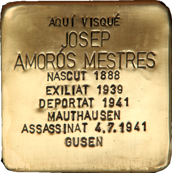 IStolpersteine's tweet photo. #OTD hace 85 años fue asesinado en el campo de concentración de Gusen
JOSEP AMORÓS MESTRES
🔻 #deportado
Vecino de la ciudad de Sabadell, donde se le recuerda con un 🟨 #Stolpersteine instalado en la puerta de la casa en que vivió.
"Una piedra, un nombre, una persona" https://t.co/KER8rXvVOs