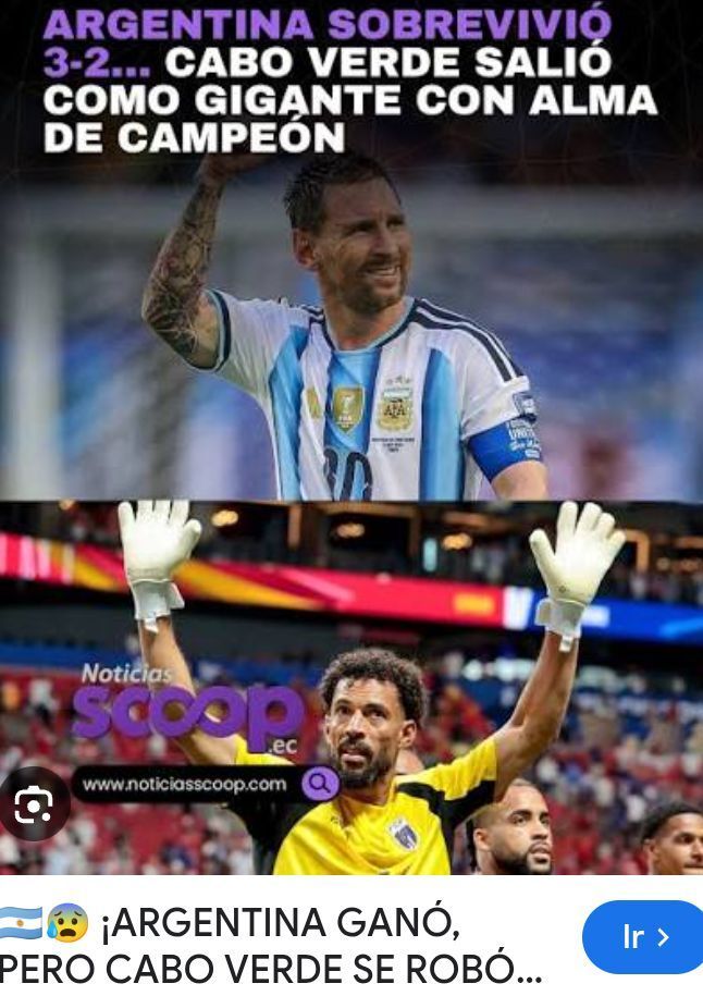 pedrotower51's tweet photo. Hay una operación que se repite cada cuatro años y que ya deja de ser gracioso para pasar a ser directamente patético. 

Argentina gana 3-2 en el alargue, sufre, se juega la vida contra un equipo que jamás había pisado un mundial, y antes de que termine el partido ya hay una legión de comentaristas improvisados de países vecinos inventando que en realidad perdió, que Cabo Verde "moralmente" se llevó el partido, que no mereció pasar. 

Perdón pero el resultado está en la cancha y en la tabla, no en la bronca de nadie.

Lo que a mí me interesa marcar es la hipocresía de fondo. 
Esa gente no sale a defender con esa pasión a ningún otro seleccionado de la región cuando queda eliminado, no vi a nadie llorando por Bolivia ni reivindicando moralmente a Perú. 

Ese curro discursivo está reservado únicamente para cuando pierde el que salió campeón del mundo hace cuatro años, porque lo que en realidad les molesta no es el partido, es que seguimos ahí arriba y a ellos les cuesta la vida entera clasificar.

Y no hablo de rivalidad deportiva sana, esa existió siempre y está bien que exista. 

Hablo de gente que necesita reescribir un resultado para poder dormir tranquila, que prefiere vivir negando lo que pasó antes que aceptar que el que ganó, ganó. 

Es una forma de envidia tan transparente que ya ni se toman el trabajo de disimularla.

Cabo Verde compitió con dignidad y se va con el mérito de haber llegado invicto de grupos, eso nadie se lo puede discutir. 

Lo que no le voy a permitir a nadie es que use ese mérito ajeno para negar lo que a Argentina le costó sangre conseguir.

¿O ustedes también se cansaron de que cada vez que ganamos, en vez de análisis futbolístico, lo que aparece es despecho disfrazado de superioridad moral?