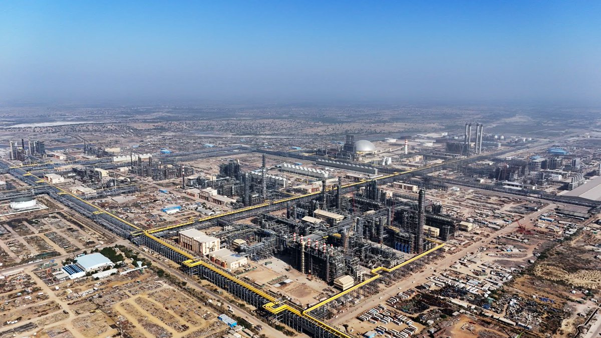RShivshankar's tweet photo. INDIA BEYOND HORMUZ: BUILDING LEAP TOWARDS STRATEGIC ASSETS FOR ENERGY AUTONOMY.
PM Modi inaugurated HPCL Rajasthan Refinery Limited (HRRL) at Pachpadra, Balotra. More than any characteristic the refinery is a strategic asset. As India imports over 85% of its crude, a refinery capable of processing multiple grades of oil gives New Delhi the flexibility to source from Russia, the Gulf, the US or elsewhere based on price and geopolitics. HPCL's integrated petrochemical complex also moves India up the value chain. It helps boosting manufacturing and exports. In an era of supply shocks, muscular sanctions diplomacy and a disruptive reminder from the Strait of Hormuz, Pachpadra will strengthen India's energy security, strategic autonomy and economic resilience.