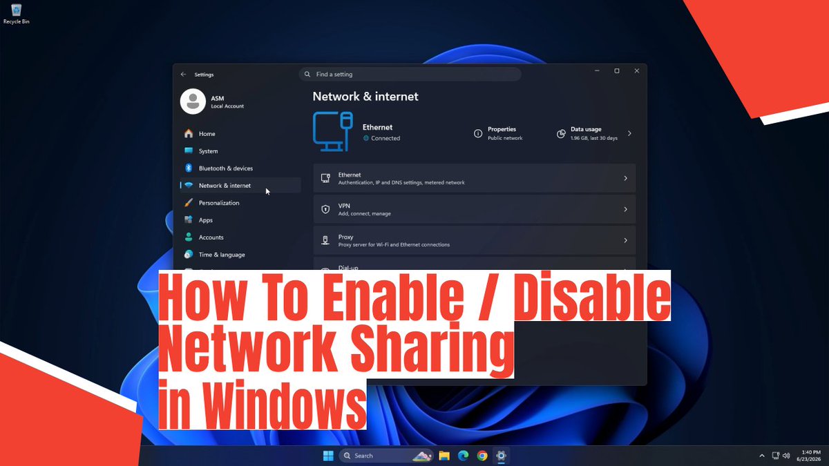 TechieTape's tweet photo. How To Enable / Disable Network Sharing in Windows
https://t.co/4QDU1M9LD2 https://t.co/TbevPwpByR