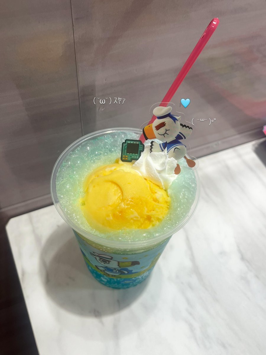 lap_1in's tweet photo. あつ森のサーティワンコラボ🍨✨
当日行けなくてもうないかと思ってたから幸せ(  ´˘`  )💞
可愛すぎるよーーー😍 https://t.co/dxH1H3Sw0c