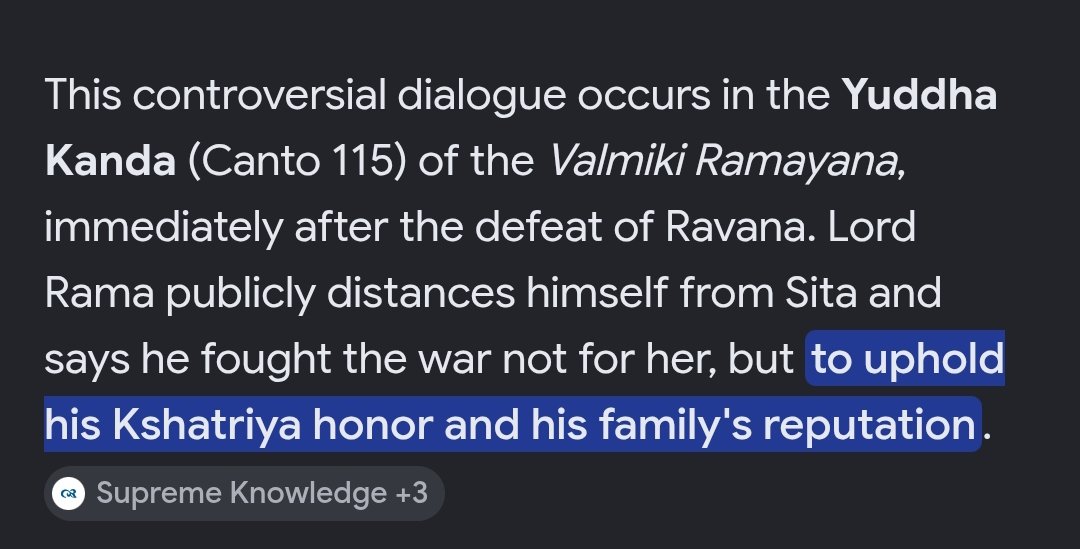 WithinMNV's tweet photo. @TSavan2948 @darkandcrude Look at what Shri ram himself said after the war.

You can check exact original verses yourself too and counter me if you want. https://t.co/ywIaNwcjyr