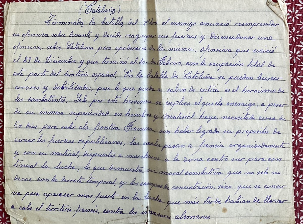 carrionmanuel1's tweet photo. La RETIRADA : janvier 1939 devant les franquistes , les troupes républicaines  fuient l’armée fasciste pour intégrer l’armée française contre les nazis ! 
Rude époque ! Un participant écrit pour des lecteurs de l’Espagnol…. https://t.co/UKjtY6FKkK