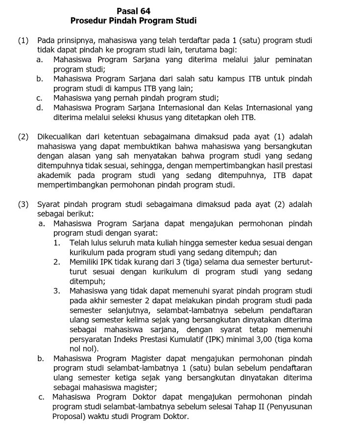 shiromewo's tweet photo. Sekarang pindah jurusan S1 di ITB berubah lagi kah?
Minimal IP 3.00 selama dua semester.
https://t.co/BEh4AcRkQz https://t.co/Bul32JMX31