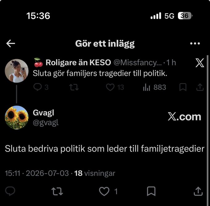 Blomsterblomman's tweet photo. @miafalksweden Denna kommentaren pekar verkligen på skillnaden mellan höger och vänster. https://t.co/09EFReypTg