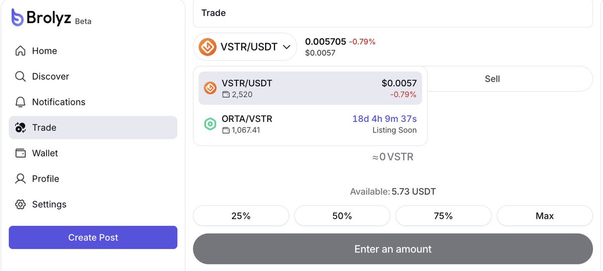 periskop007's tweet photo. Have a great weekend, everyone! ☀️

The $ORTA listing is coming to Brolyz, and it’s an opportunity you won’t want to miss.

If you haven’t joined Brolyz yet, make sure to sign up using the link below and be ready before the listing goes live.

https://t.co/dfZDwjQczi

Don’t miss your chance. 👇

$ORTA #Brolyz #Solana #Crypto