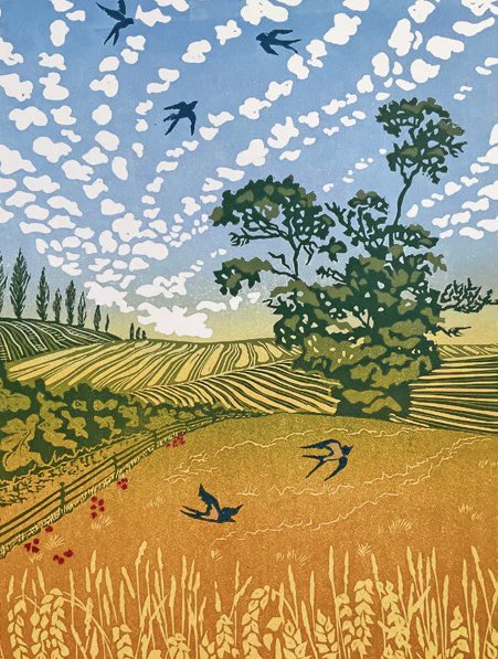 ArtGuideAlex's tweet photo. Joyous Swallows #AnneTownshend https://t.co/2ygxVxxAIJ
