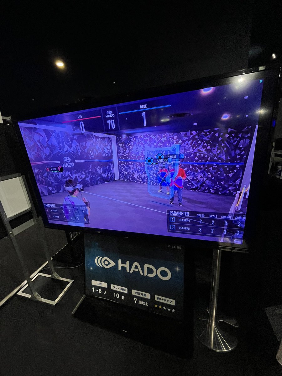 sakostu's tweet photo. 浜松eグランプリ終わりにXCUBEで遊んできました。
初めてのVRゲームだったので要領が掴むまで苦労してましたが、最後には楽しんでいました。
体を動かすゲームも良いですね👍
#HADO
#XCUBE https://t.co/fIZXAfbgxw