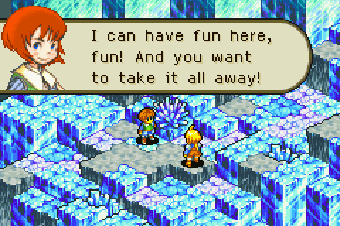 AProsperingMage's tweet photo. This Deltarune comic is literally the plot of Final Fantasy Tactics Advance; a beloved object forms an immersive fantasy where those transported get new bodies molded by their hopes and dreams, which includes radical transformation, such as no longer being wheelchair-bound. https://t.co/venZx3MDTZ