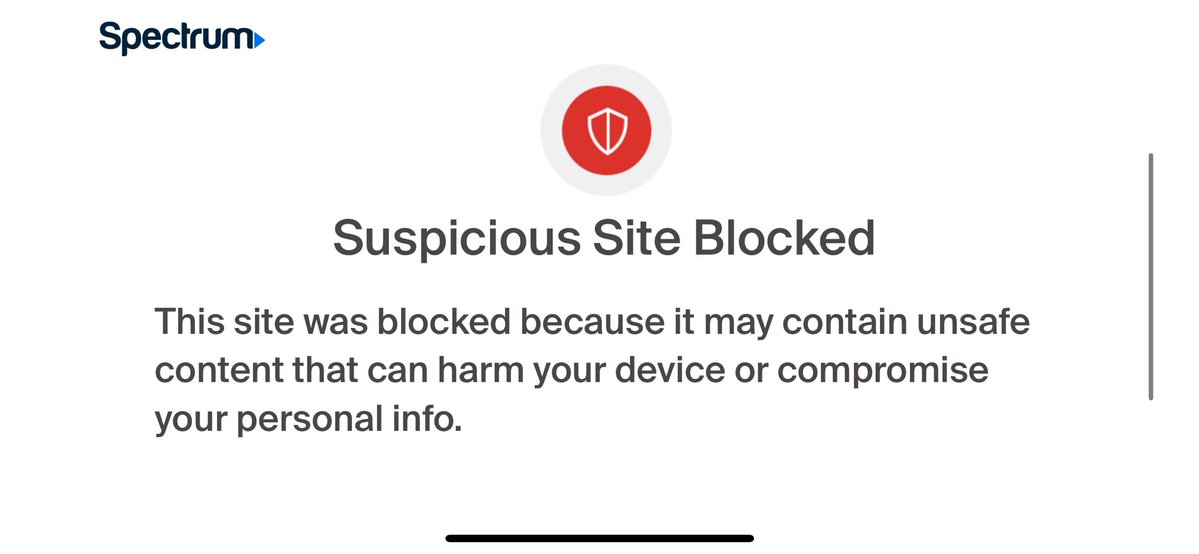 StopAI_'s tweet photo. @playwizaria I got this when trying to access the website, of course I’ll just use mobile hotspot but man this sucks https://t.co/23iZ6S9RDX