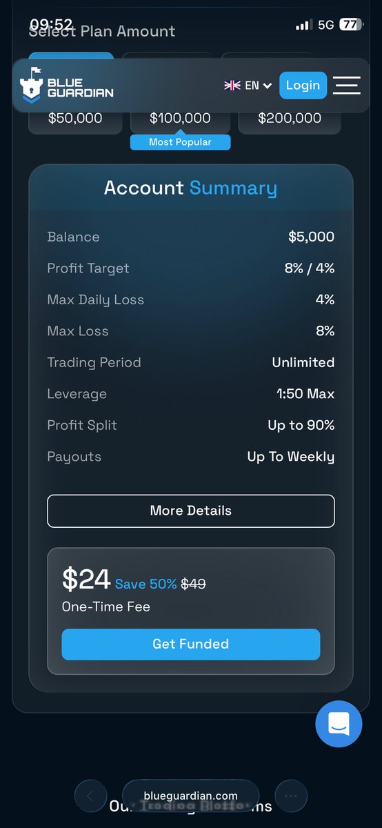 DeTrading_Doc01's tweet photo. If this Blue Guardian $5K account isn’t too small for you… 👀

Like 💜, repost 🔁, and drop a comment 💬.

You can also register using my affiliate link

https://t.co/eDPmRj6k9c

You might just be the lucky winner!🚀💜 https://t.co/5QDxpvFkXA