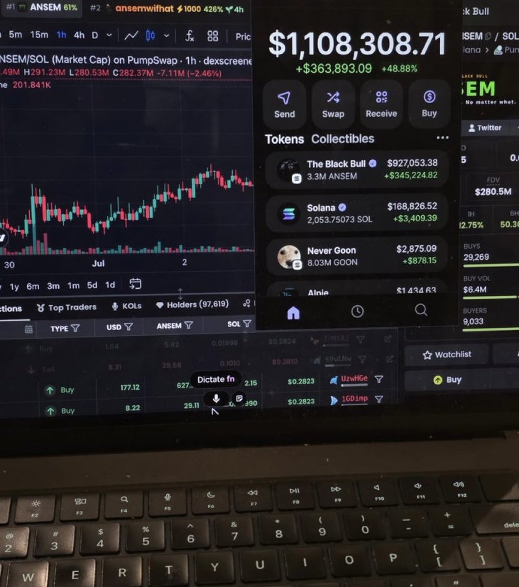 hailey_cryptoo's tweet photo. I bought this $ansem for $5,000 as soon as i called it on my VIP group and  tweeted here and now it’s worth $1,000,000. Holy fuck !

As promised i will send 50 $SOL to someone who just LIKE, RETWEET & FOLLOW ME 

Comment "done" when done.

I’m calling another runner tomorrow 

Join TG 👉 https://t.co/EG29a7oElQ